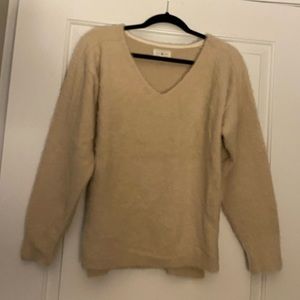 Cream fuzzy Lou & Grey sweater
